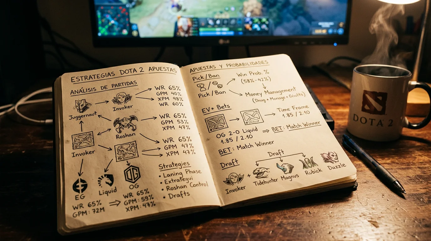 Estrategias de apuestas en Dota 2 con análisis de draft