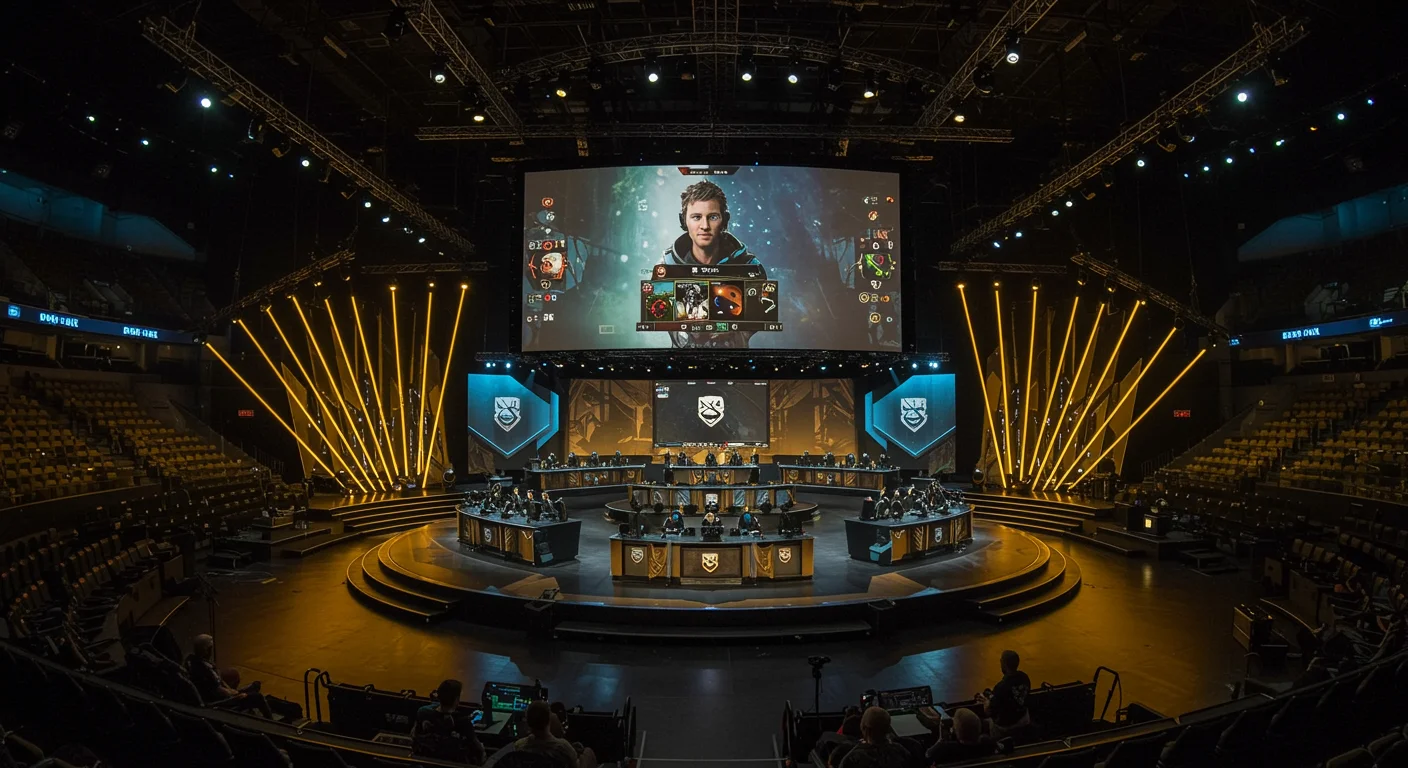 Escenario del torneo The International de Dota 2 con audiencia en directo